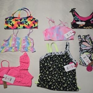 Justice Kids Swim Bikinis - Multicolor, Pink, Black